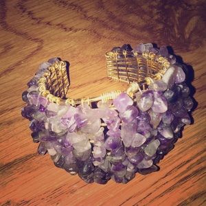 Statement Amethyst bracelet